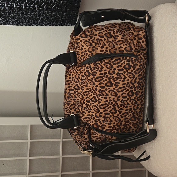 NWT Aimee Kestenberg Satchel Bag - Leopard print - Picture 1 of 13